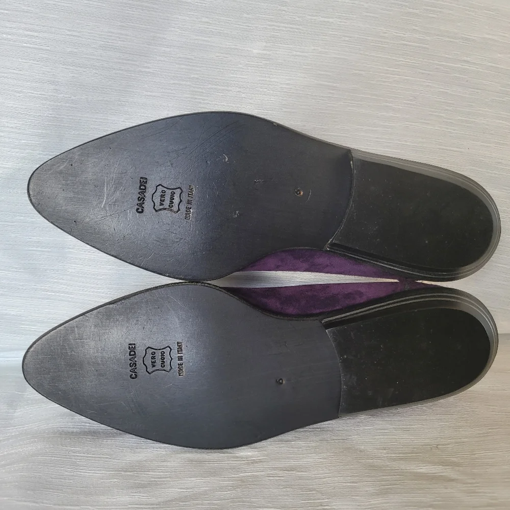CASADEI Italian high quality luxury monogram shoe 36 loafer slip on flat - Picture 12 of 17